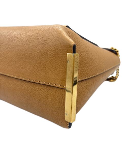 Chloe（クロエ）Chloe (クロエ) クレアチェーンショルダーバッグ ブラウンの古着・服飾アイテム