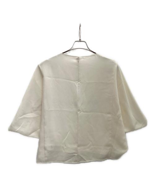 SOEJU（ソージュ）SOEJU (ソージュ) ライトクロスコクーンシルエットブラウス アイボリー サイズ:Mの古着・服飾アイテム