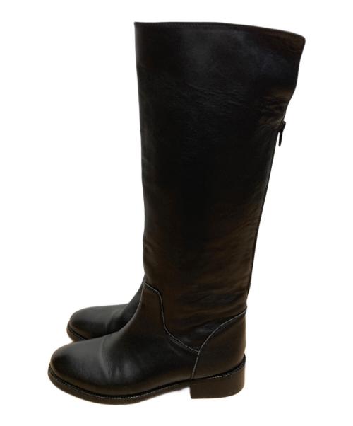REMME（レメ）REMME (レメ) バックジップロングブーツ ブラック サイズ:36の古着・服飾アイテム