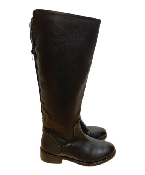 REMME（レメ）REMME (レメ) バックジップロングブーツ ブラック サイズ:36の古着・服飾アイテム