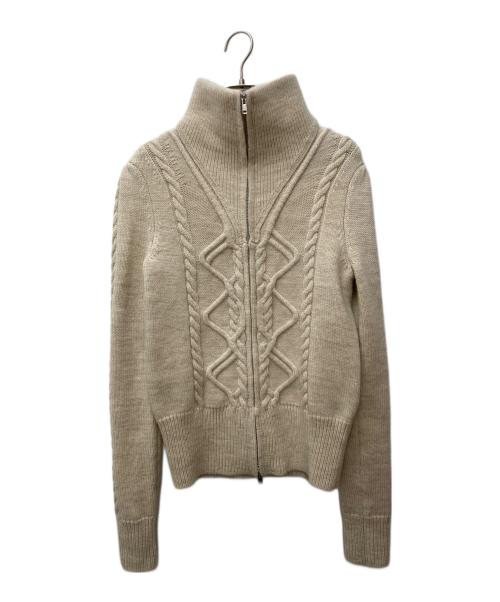 ISABEL MARANT（イザベルマラン）ISABEL MARANT (イザベルマラン) ジップニットカーディガン　CA0108-21H063I ベージュ サイズ:36の古着・服飾アイテム