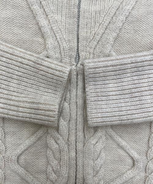 ISABEL MARANT（イザベルマラン）ISABEL MARANT (イザベルマラン) ジップニットカーディガン　CA0108-21H063I ベージュ サイズ:36の古着・服飾アイテム