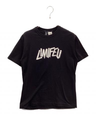 LIMI feu リミフゥ 変形ドレープTシャツ ブラック ギャザー 中古・古着通販】LIMI feu (リミフゥ) ロゴTシャツ ブラック サイズ:3