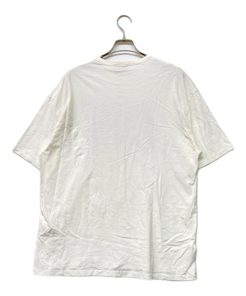 maison kitsune（メゾンキツネ）MAISON KITSUNE (メゾンキツネ) ロゴTシャツ ホワイト サイズ:Ｍの古着・服飾アイテム