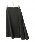 JIL SANDERジルサンダー）の古着「アシンメトリースカート」｜ブラック