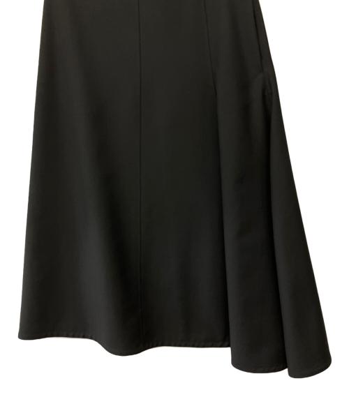 JIL SANDER（ジルサンダー）JIL SANDER (ジルサンダー) アシンメトリースカート ブラック サイズ:32の古着・服飾アイテム