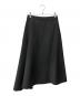 JIL SANDER (ジルサンダー) アシンメトリースカート ブラック サイズ:32：20000円