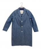 MACKINTOSH×HYKEマッキントッシュ×ハイク）の古着「ゴム引きチェスターコート」｜インディゴ
