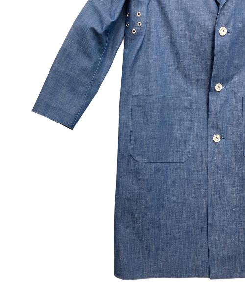 MACKINTOSH（マッキントッシュ）MACKINTOSH (マッキントッシュ) HYKE (ハイク) ゴム引きチェスターコート インディゴ サイズ:1の古着・服飾アイテム