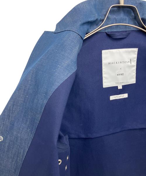 MACKINTOSH（マッキントッシュ）MACKINTOSH (マッキントッシュ) HYKE (ハイク) ゴム引きチェスターコート インディゴ サイズ:1の古着・服飾アイテム