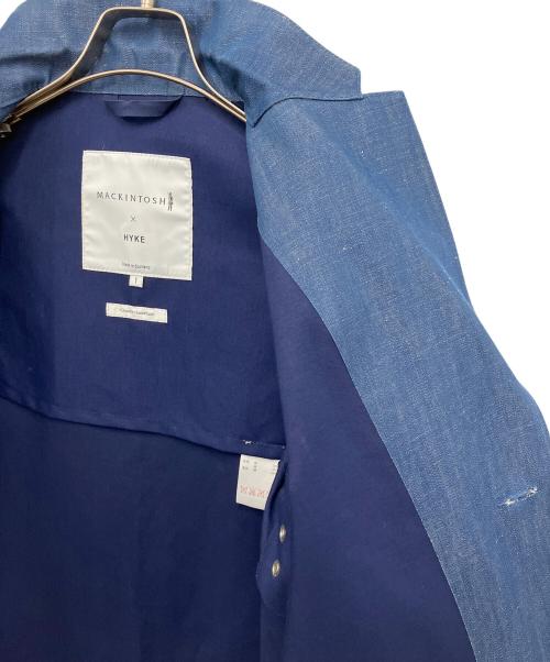 MACKINTOSH（マッキントッシュ）MACKINTOSH (マッキントッシュ) HYKE (ハイク) ゴム引きチェスターコート インディゴ サイズ:1の古着・服飾アイテム