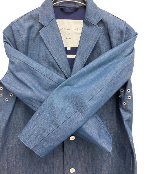 MACKINTOSH（マッキントッシュ）MACKINTOSH (マッキントッシュ) HYKE (ハイク) ゴム引きチェスターコート インディゴ サイズ:1の古着・服飾アイテム