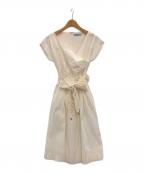 BLUMARINEブルマリン）の古着「ノースリーブフレアワンピース」｜ホワイト