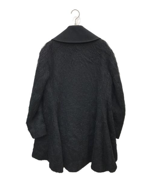Yves Saint Laurent（イヴサンローラン）Yves Saint Laurent (イヴサンローラン) EDITION 24 ウールモヘアシャギーコート ブラック サイズ:36の古着・服飾アイテム