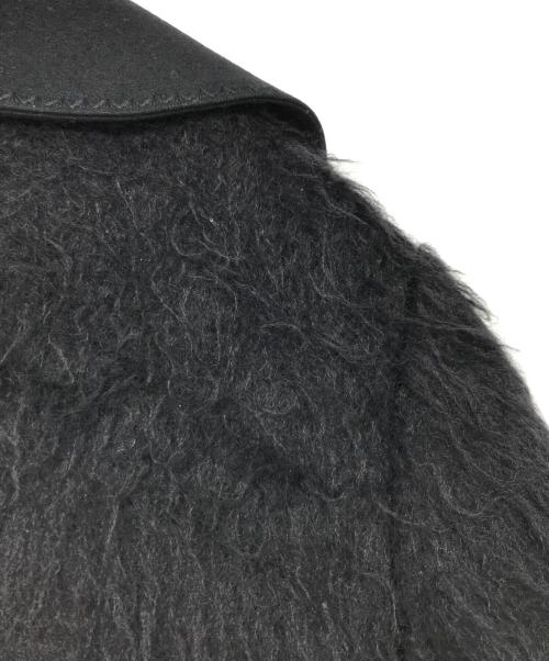Yves Saint Laurent（イヴサンローラン）Yves Saint Laurent (イヴサンローラン) EDITION 24 ウールモヘアシャギーコート ブラック サイズ:36の古着・服飾アイテム