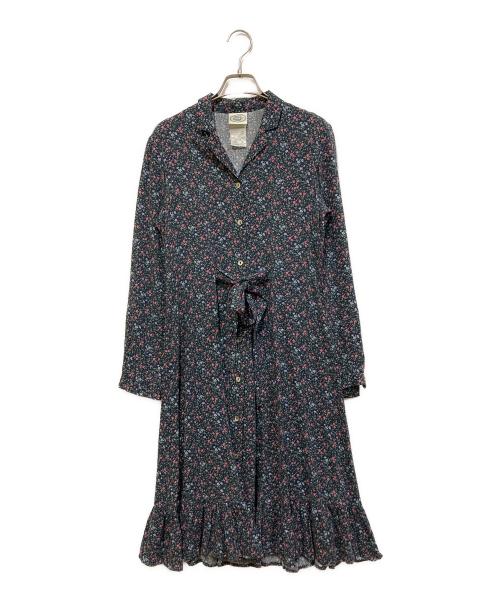 LAURA ASHLEY（ローラ アシュレイ）LAURA ASHLEY (ローラ アシュレイ) シャツワンピース グリーン サイズ:SIZE 7の古着・服飾アイテム