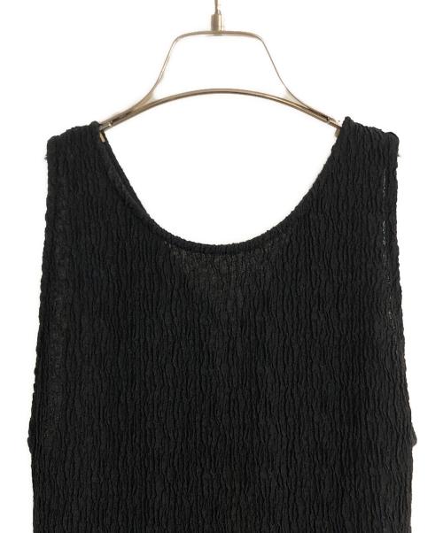 FRAY ID（フレイ アイディー）FRAY ID (フレイ アイディー) バックリボンカットコンビワンピース ブラック サイズ:1の古着・服飾アイテム