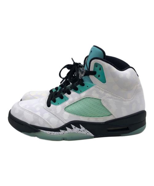 NIKE（ナイキ）NIKE (ナイキ) ハイカットスニーカー ホワイト×グリーン サイズ:27.5cmの古着・服飾アイテム