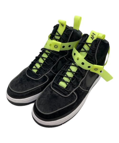 NIKE（ナイキ）NIKE (ナイキ) AIR FORCE1 HIGH　ハイカットスニーカー　573967-003 ブラック×グリーン サイズ:27.5の古着・服飾アイテム