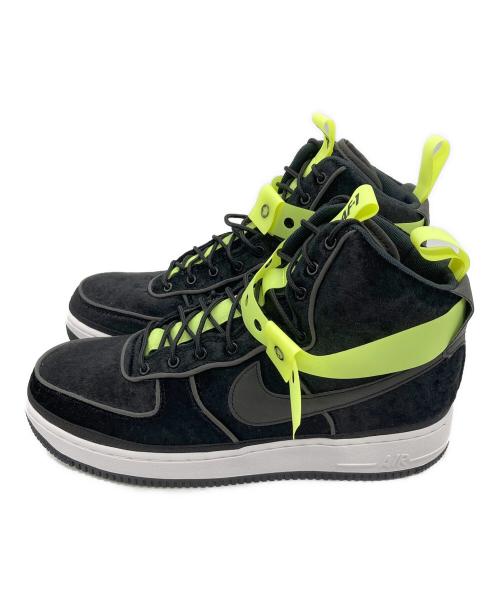 NIKE（ナイキ）NIKE (ナイキ) AIR FORCE1 HIGH　ハイカットスニーカー　573967-003 ブラック×グリーン サイズ:27.5の古着・服飾アイテム