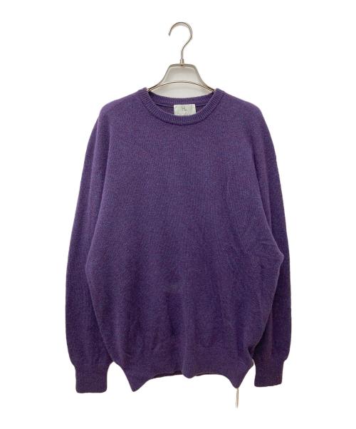 HERILL（ヘリル）HERILL (ヘリル) Wholegarment Pullover 23-080-HL-8000-3 パープル サイズ:3 未使用品の古着・服飾アイテム