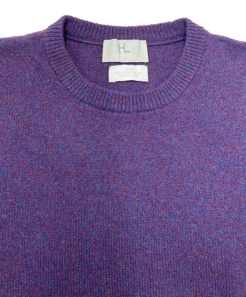 HERILL（ヘリル）HERILL (ヘリル) Wholegarment Pullover 23-080-HL-8000-3 パープル サイズ:3 未使用品の古着・服飾アイテム