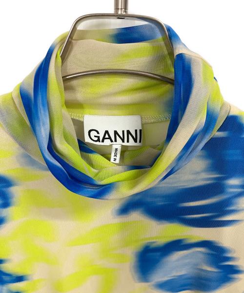 GANNI（ガニー）GANNI (ガニー) MAISON SPECIAL (メゾンスペシャル) メッシュハイネックカットソー マルチカラー サイズ:36の古着・服飾アイテム
