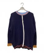 TRICOTEトリコテ）の古着「CENTER LINE OVER SWEATER TR13TP037」｜ネイビー