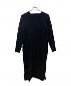 UN3D.アンスリード）の古着「バックバンドニットワンピース」｜ブラック