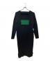 UN3D. (アンスリード) バックバンドニットワンピース ブラック サイズ:36：5000円