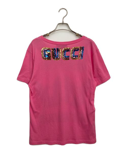 GUCCI（グッチ）GUCCI (グッチ) 半袖カットソー ピンク サイズ:ＸＸＳの古着・服飾アイテム