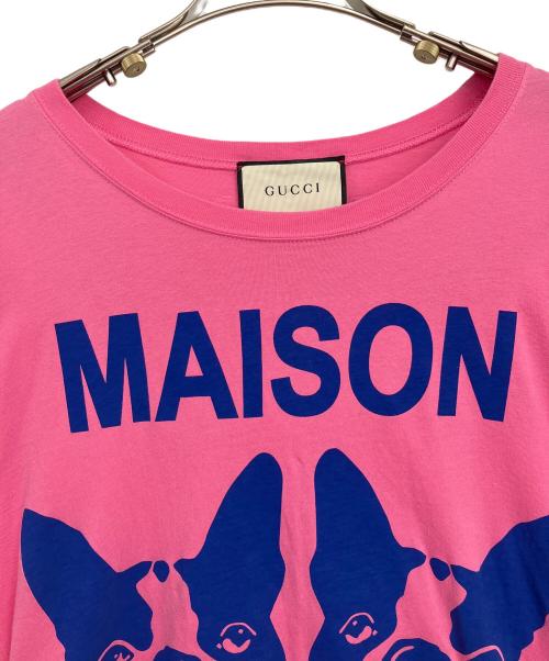 GUCCI（グッチ）GUCCI (グッチ) 半袖カットソー ピンク サイズ:ＸＸＳの古着・服飾アイテム
