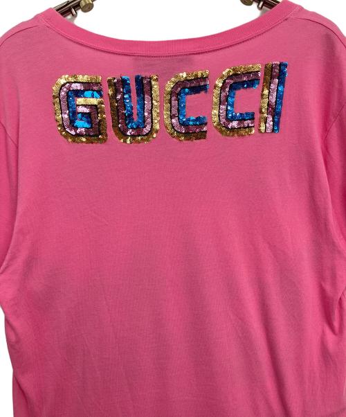 GUCCI（グッチ）GUCCI (グッチ) 半袖カットソー ピンク サイズ:ＸＸＳの古着・服飾アイテム