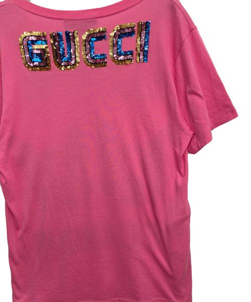 GUCCI（グッチ）GUCCI (グッチ) 半袖カットソー ピンク サイズ:ＸＸＳの古着・服飾アイテム