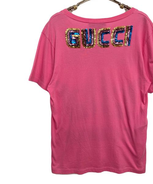 GUCCI（グッチ）GUCCI (グッチ) 半袖カットソー ピンク サイズ:ＸＸＳの古着・服飾アイテム