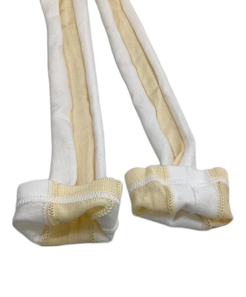 MARNI（マルニ）MARNI (マルニ) White Striped sweater ホワイト×ベージュ サイズ:３６の古着・服飾アイテム