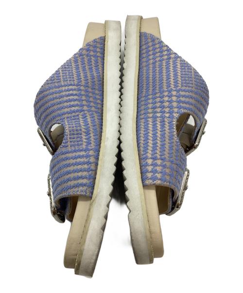 Odette e Odile（オデットエオディール）Odette e Odile (オデットエオディール) ビジューダブルベルト サンダル15 ベージュ サイズ:37の古着・服飾アイテム