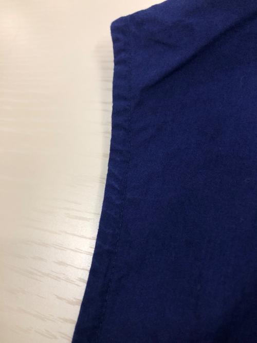 HUIS.（ハウス）HUIS. (ハウス) U604 オーガニックコットンフレンチスリーブ ネイビー サイズ:Fの古着・服飾アイテム