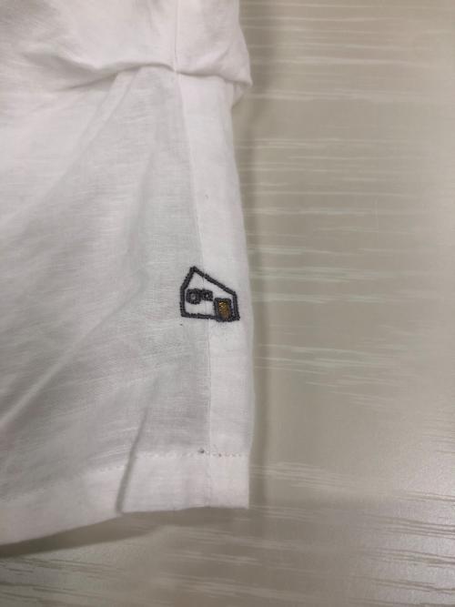 HUIS.（ハウス）HUIS. (ハウス) コットンリネンフレンチスリーブ ホワイト サイズ:Fの古着・服飾アイテム