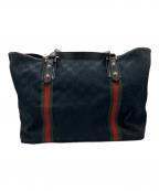 GUCCIグッチ）の古着「シェリーライントートバッグ」｜ブラック