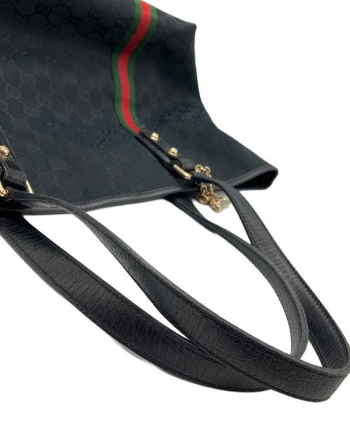 GUCCI（グッチ）GUCCI (グッチ) シェリーライントートバッグ ブラックの古着・服飾アイテム