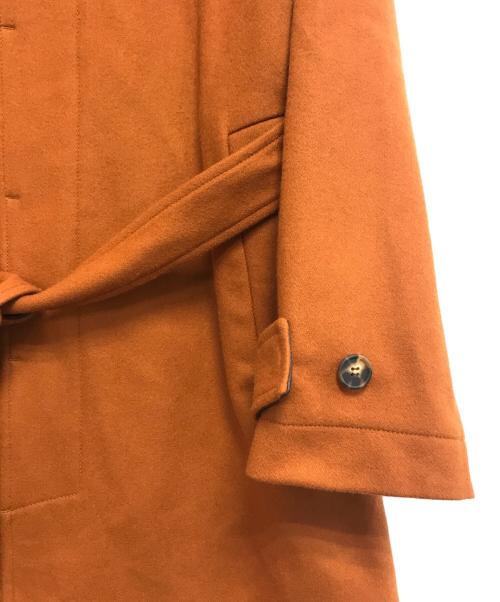 SOLLECITI（ソレシティ）SOLLECITI (ソレシティ) ベルテッドコート オレンジ サイズ:46の古着・服飾アイテム