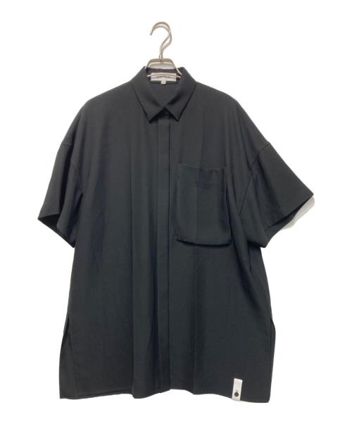 ENFOLD（エンフォルド）ENFOLD (エンフォルド) WASHABLE CENTER-CREASE SHIRT ブラック サイズ:38の古着・服飾アイテム
