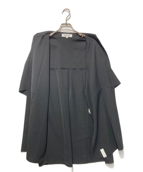 ENFOLD（エンフォルド）ENFOLD (エンフォルド) WASHABLE CENTER-CREASE SHIRT ブラック サイズ:38の古着・服飾アイテム