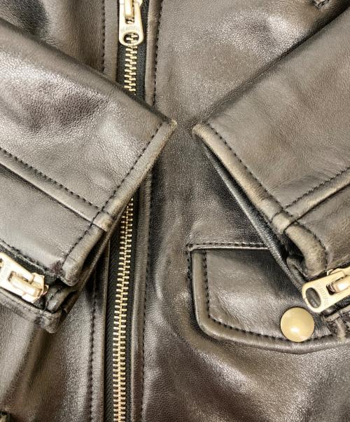 beautiful people（ビューティフルピープル）beautiful people (ビューティフルピープル) vintage leather riders jacket 1000402411 ブラック サイズ:140の古着・服飾アイテム