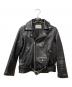 beautiful people（ビューティフルピープル）の古着「vintage leather riders jacket 1000402411」｜ブラック