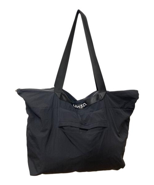 UN3D.（アンスリード）UN3D. (アンスリード) 2WAYフォールドワイドバッグ ブラックの古着・服飾アイテム