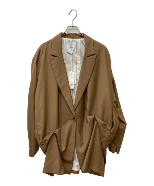 UN3D.（アンスリード）UN3D. (アンスリード) タックルーズジャケット ベージュ サイズ:Fの古着・服飾アイテム