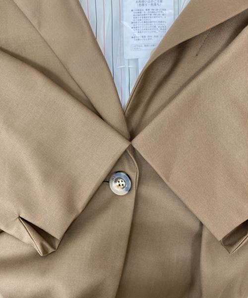 UN3D.（アンスリード）UN3D. (アンスリード) タックルーズジャケット ベージュ サイズ:Fの古着・服飾アイテム