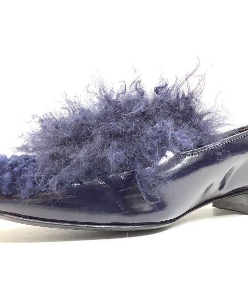 Pippichic（ピッピシック）Pippichic (ピッピシック) Opera-Kalgan furシューズ ネイビー サイズ:36 1/2の古着・服飾アイテム